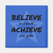 Glaube an die Ermutigung des blauen Sterns Magnet (Vorne)