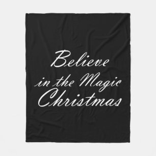Glaube an die Magie der Weihnachtszeit Fleecedecke
