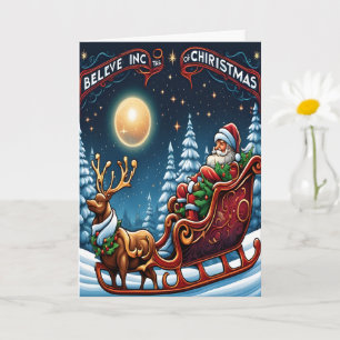 Glaube an die Magie der Weihnachtszeit Karte