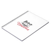 Glaube an die Magie der Weihnachtszeit Notizblock (Linke Seite)