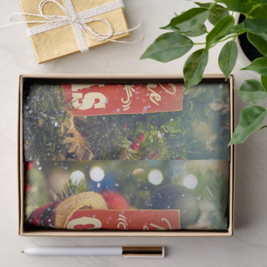 Glaube an die Magie der Weihnachtszeit Seidenpapier (Geschenk)