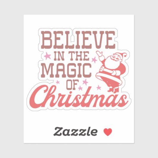 Glaube an die Magie der Weihnachtszeit | Weihnacht Aufkleber (Blatt)