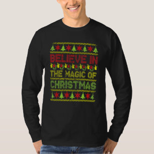 Glaube an die Magie des Weihnachtsfestes Xmas Vint T-Shirt