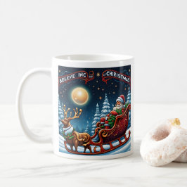 Glaube an die Magie des Weihnachtsurlaubs Kaffeetasse
