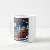Glaube an die Magie des Weihnachtsurlaubs Kaffeetasse (Vorderseite Links)