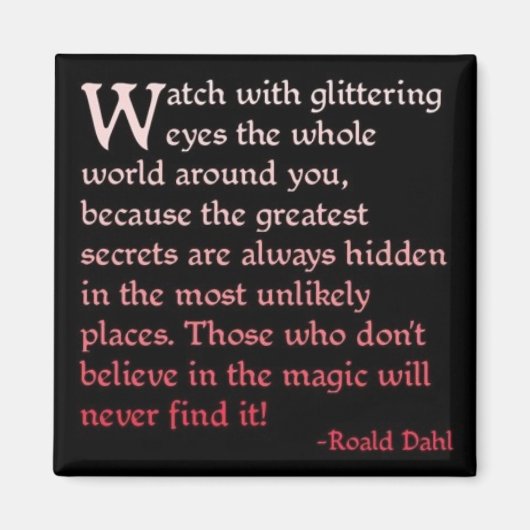 Glaube an die Magie Magnet (Vorne)