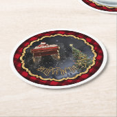 Glaube an die Magie Runder Pappuntersetzer (Angewinkelt)