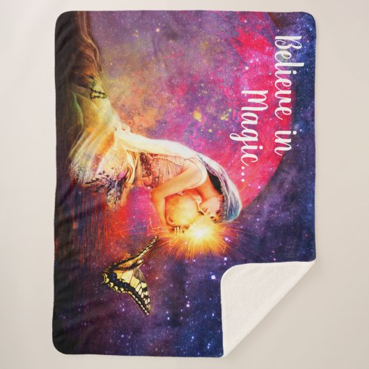 Glaube an die Magie Sherpadecke (Vorderseite)