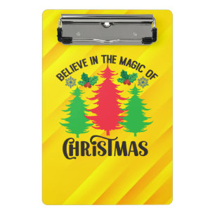 Glaube an die Magie von Weihnachten-82309 Mini Klemmbrett