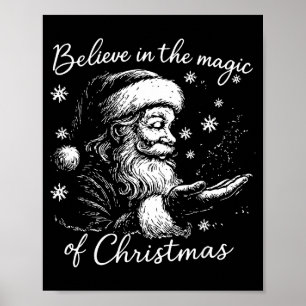 Glaube an die Magie von Weihnachten, Lustiges Weih Poster