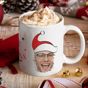 Glaube an die Magie von Weihnachten Santa-Foto Kaffeetasse