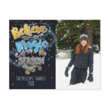 Glaube an die Magie... Weihnachtsfotokarte