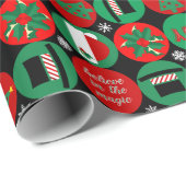Glaube an die Magie - Weihnachtsmuster Geschenkpapier (Rolleneckpunkt)