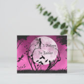 Glaube an die Postkarte des Mondlichts Fairies (Stehend Vorderseite)