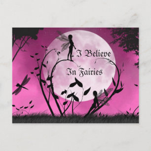 Glaube an die Postkarte des Mondlichts Fairies