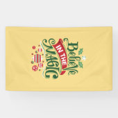 Glaube an die Weihnachtstypografie der Magie Banner (Horizontal)