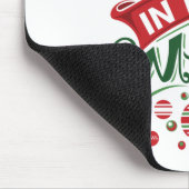Glaube an die Weihnachtstypografie der Magie Mousepad (Ecke)