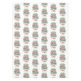 Glaube an die Weihnachtstypografie der Magie Tischdecke