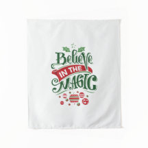 Glaube an die Weihnachtstypografie der Magie