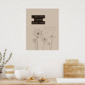 Glaube an die Wünsche von Leuchten Poster (Küche)