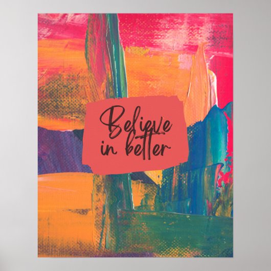 Glaube an ein Besseres Poster (Vorne)