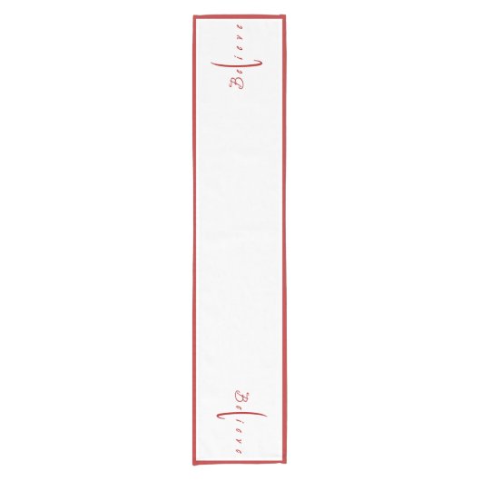 Glaube an einen langen Tischläufer (Vorderseite)