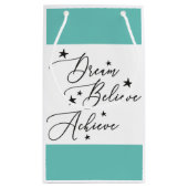 Glaube an einen Traum Kleine Geschenktüte (Rückseite)