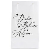 Glaube an einen Traum Kleine Geschenktüte (Vorderseite)