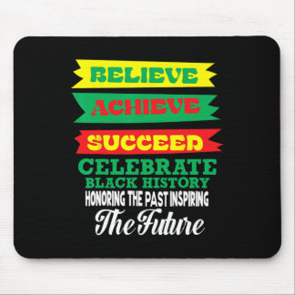 Glaube an Erfolg feiern schwarze Geschichte Mo Mousepad