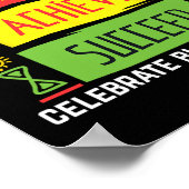 Glaube an Erfolg schwarze Geschichte - politisch g Poster (Ecke)