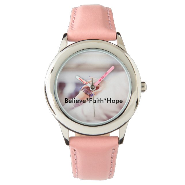 Glaube an Faith Hope Watch Armbanduhr (Vorderseite)