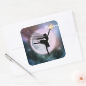 Glaube an Feentanz-Aufkleber Quadratischer Aufkleber (Umschlag)