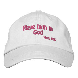 Glaube an Gott Bestickte Baseballkappe
