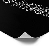 Glaube an Gott der Vater Ostern Jesus Kreuz Chris Poster (Ecke)