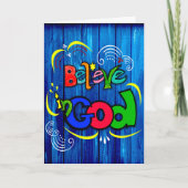 Glaube an Gott Karte (Vorderseite)