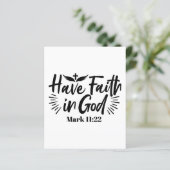 Glaube an Gott Mark 11:22 Inspiration Zitat (Stehend Vorderseite)