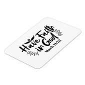Glaube an Gott Mark 11:22 Inspiration Zitat Magnet (Linke Seite)