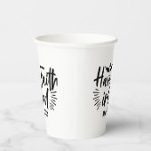 Glaube an Gott Mark 11:22 Inspiration Zitat Pappbecher (Rechts)