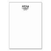 Glaube an Gott Mark 11:22 Inspiration Zitat Tischnummer (Rückseite)