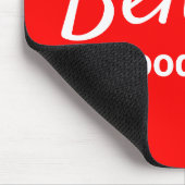 Glaube an gute Dinge zitieren moderne trendige rot Mousepad (Ecke)