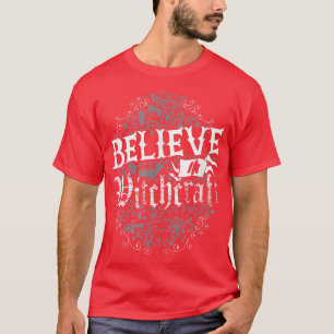 Glaube an Hexerei Vintag bedrückte Hexenkuche T-Shirt