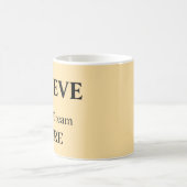 Glaube an Hoffnung Inspirier Traum/Aufblähen von D Kaffeetasse (Mittel)