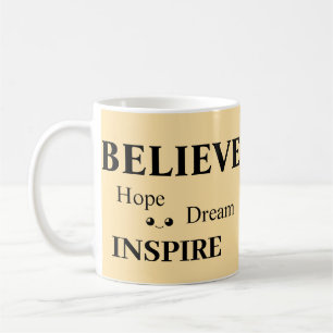 Glaube an Hoffnung Inspirier Traum/Aufblähen von D Kaffeetasse