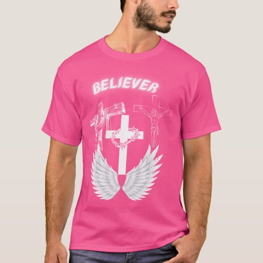 Glaube an Jesus Christus T-Shirt (Vorderseite)