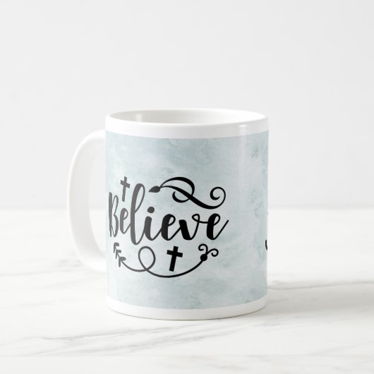 Glaube an Jesus Kaffeetasse (Vorderseite Links)