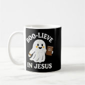 Glaube an Jesus Lustiger Christlicher Geist Lesung Kaffeetasse (Links)