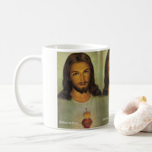 Glaube an Jesus-Tasse Kaffeetasse (Mit Donut)