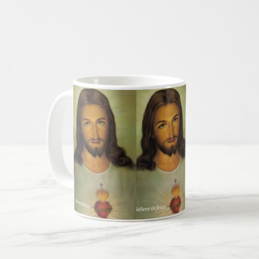 Glaube an Jesus-Tasse Kaffeetasse (Vorderseite Links)
