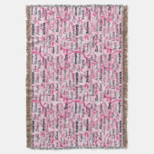 Glaube an Kämpfer leben stark rosa umringt Decke (Vorderseite Vertikal)