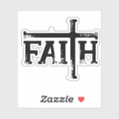 Glaube an Kreuz! Aufkleber (Blatt)